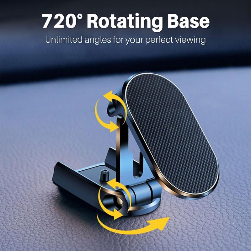 Foldable 720° Rotating Car Phone Holder – Universal Hands-Free Mount for Navigation